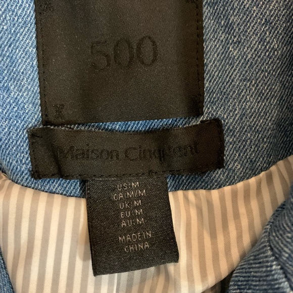 Maison 500 Jean Blazer Size M - Picture 3 of 3